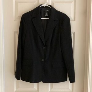 East 5th Black Lined Two-Button Blazer Size 12